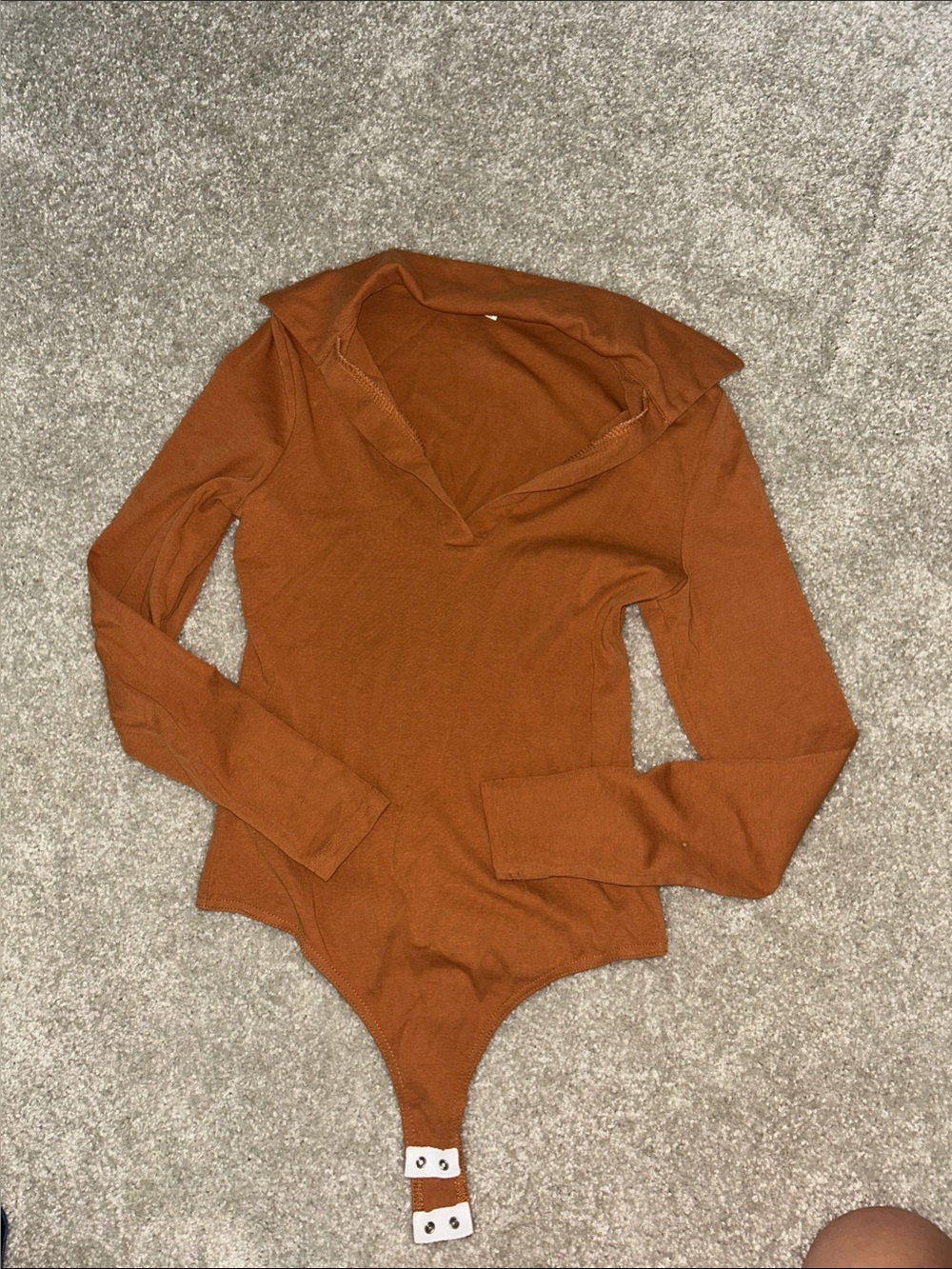 Amazon Women's Long Sleeve Bodysuit in Rust